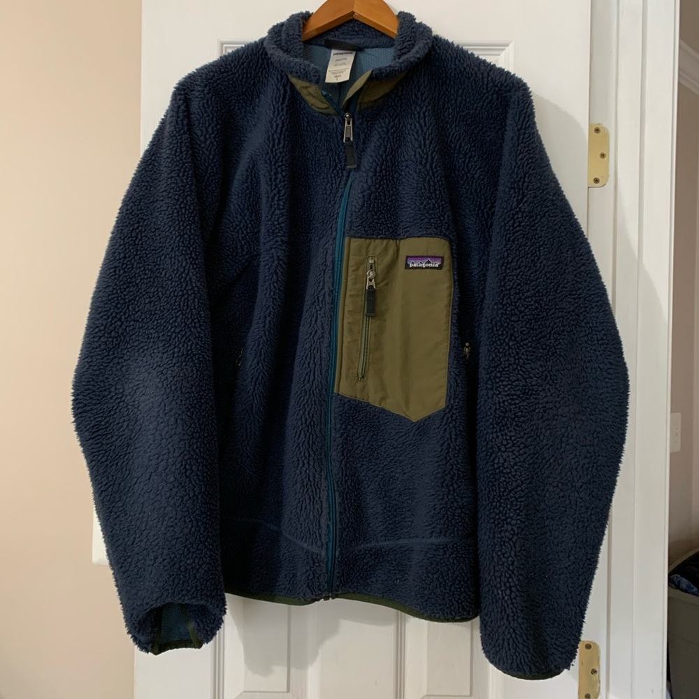 Men’s Retro X Sherpa fleece jacket size L
